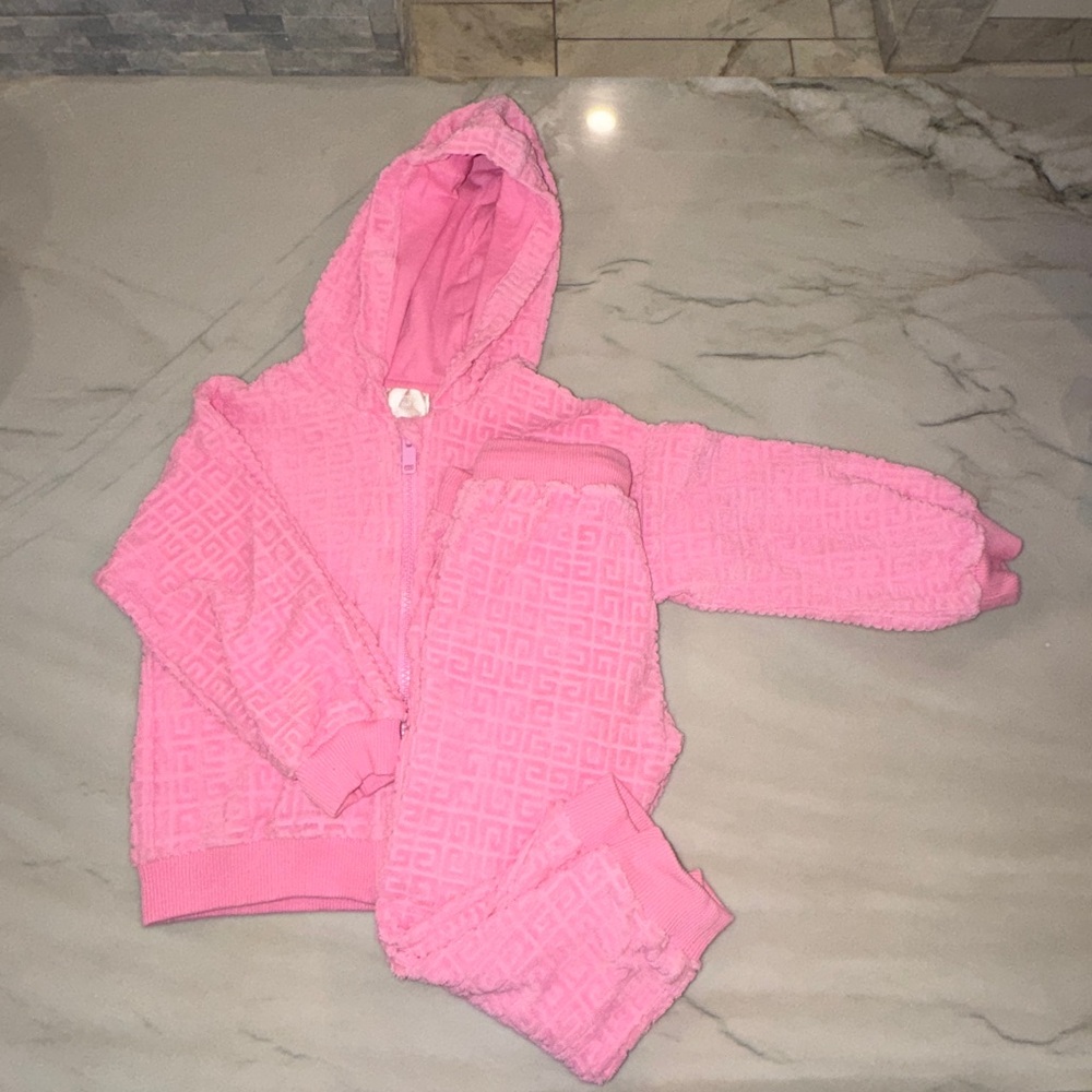 Givenchy Kids Pink Hoodie and Pants Set